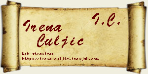 Irena Čuljić vizit kartica